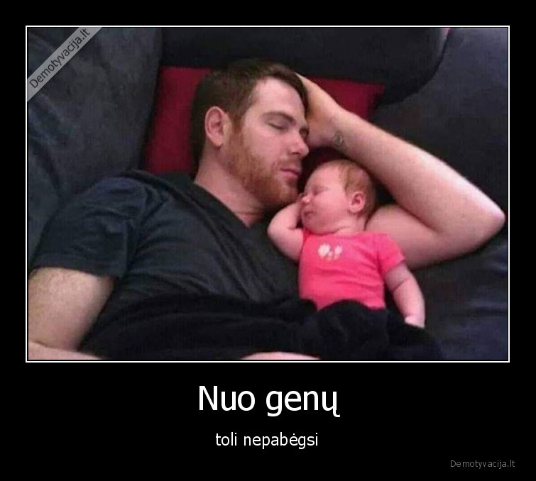 genai,vaikas,tevas,miega