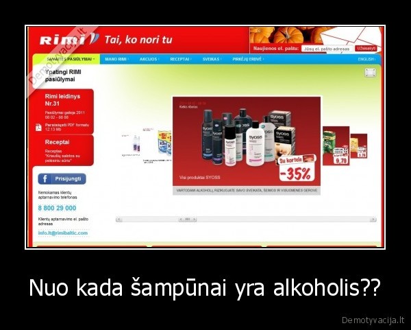 Nuo kada šampūnai yra alkoholis??