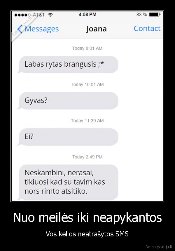 sms, vaikinui,neatraso, sms
