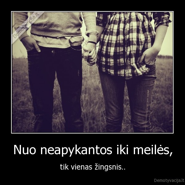 meile,iki,vienas