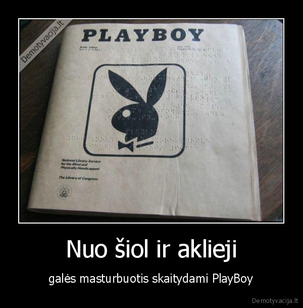 playboy,zurnalas,aklieji,masturbuotis,brailio, rastas