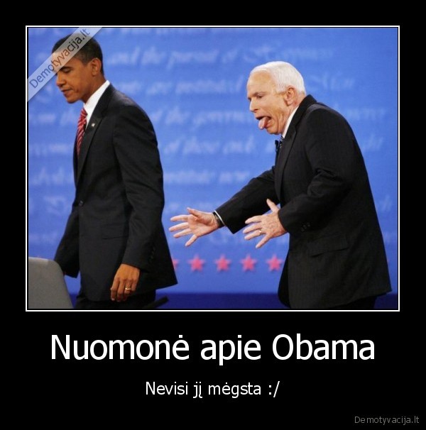 Nuomonė apie Obama