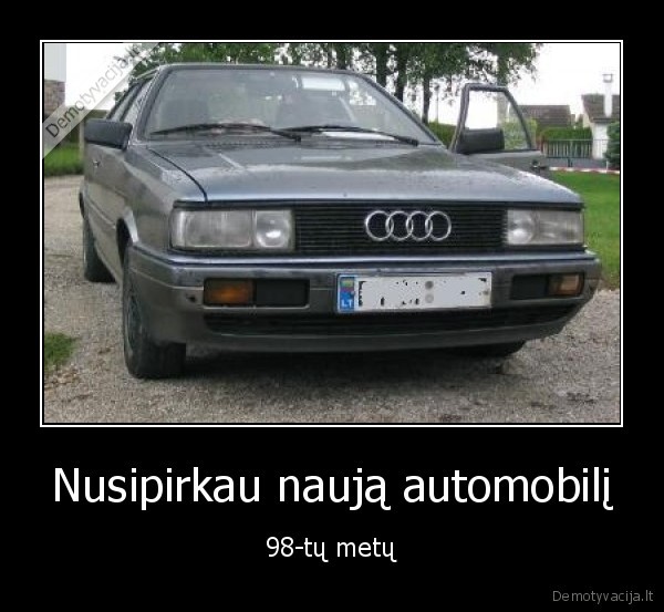 Nusipirkau naują automobilį