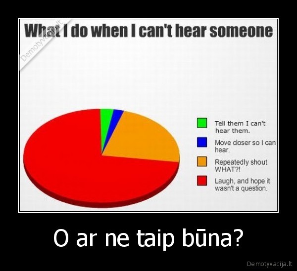 O ar ne taip būna?