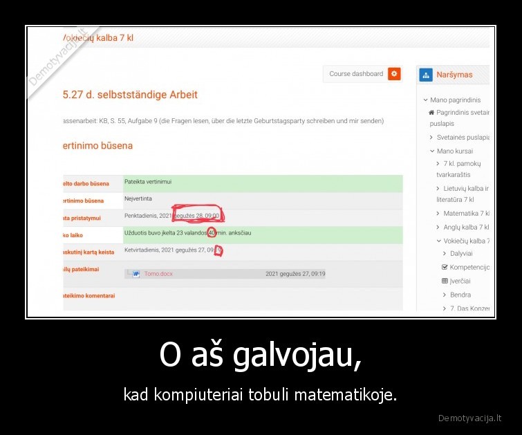 O aš galvojau,