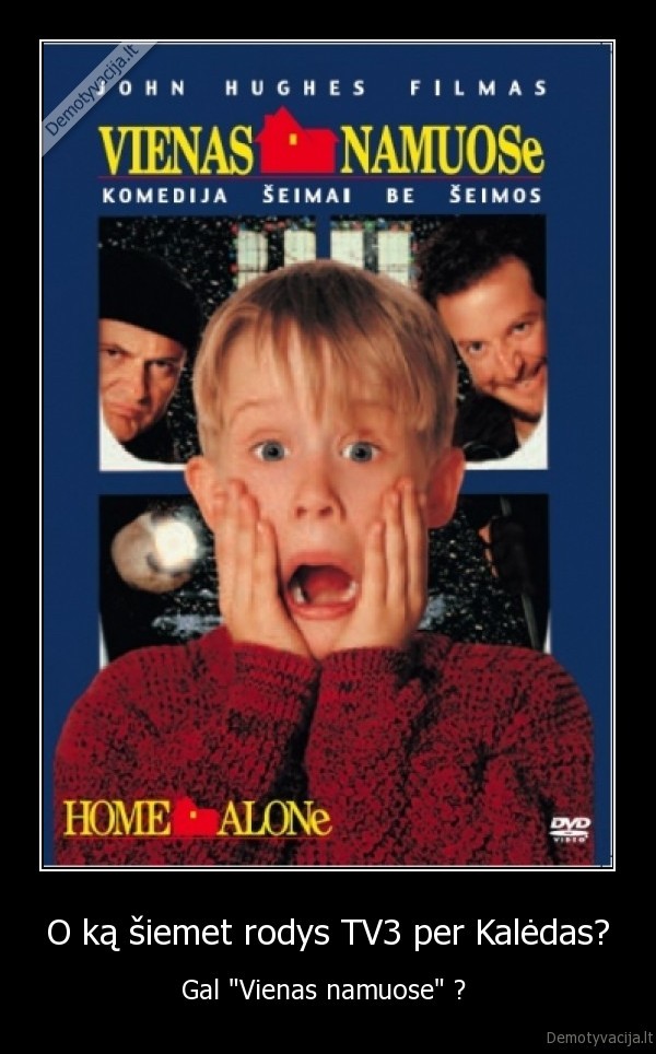 tv3, alone, vienas, namuose, kinas, filmas, kaledos