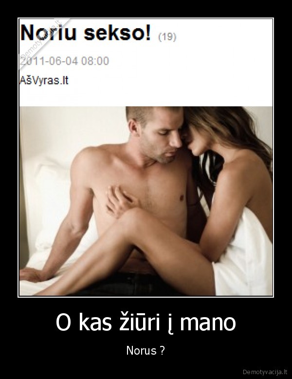 noriu, sekso