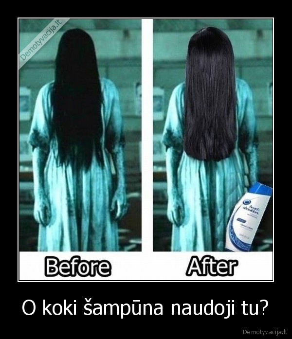 O koki šampūna naudoji tu?