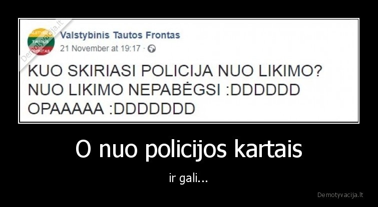 policija,likimas,vtf