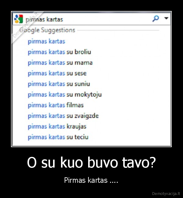 pirmas, kartas, su