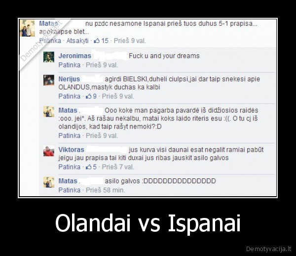Olandai vs Ispanai