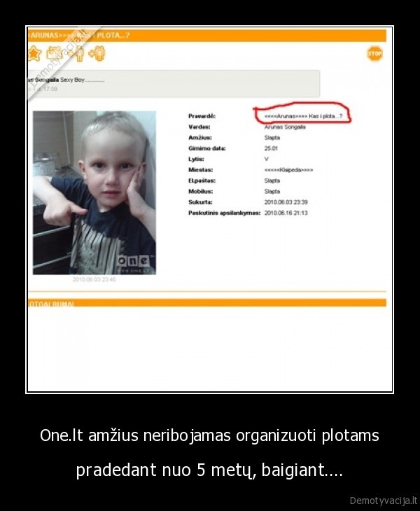 One.lt amžius neribojamas organizuoti plotams