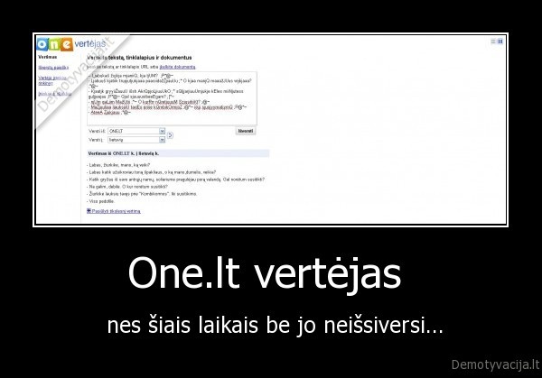 One.lt vertėjas 
