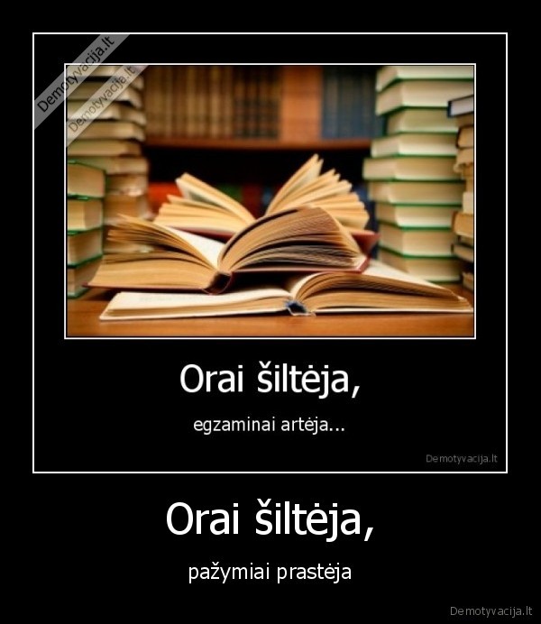 Orai šiltėja,
