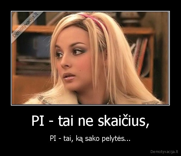 blondine,pi,skaicius