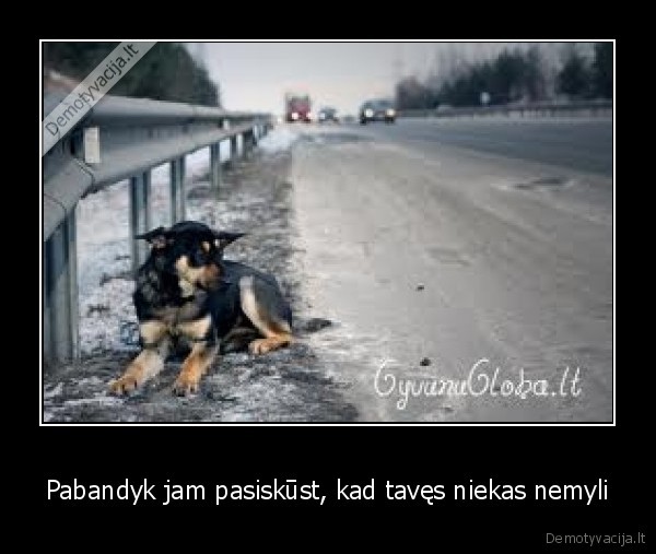 Pabandyk jam pasiskūst, kad tavęs niekas nemyli