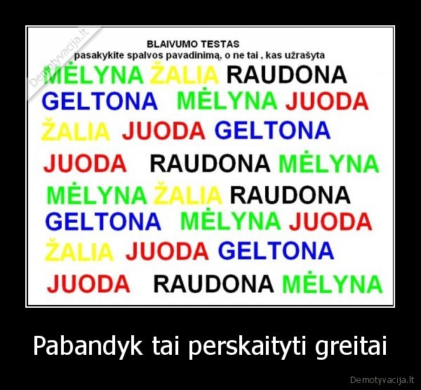 Pabandyk tai perskaityti greitai