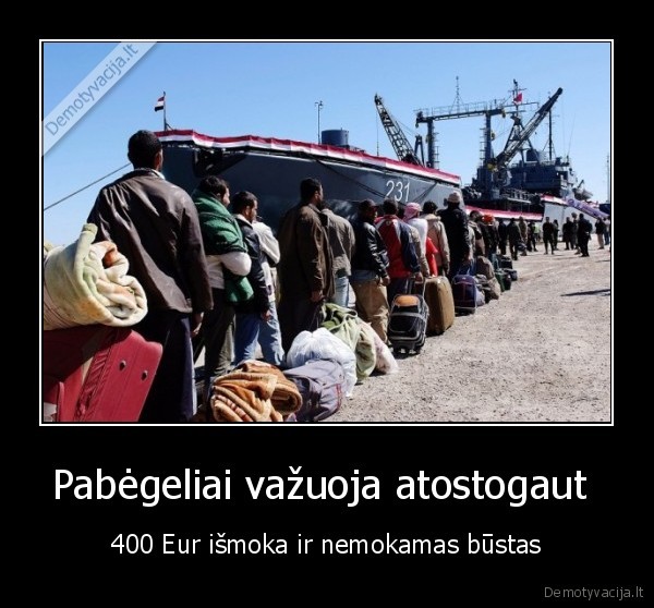 Pabėgeliai važuoja atostogaut 
