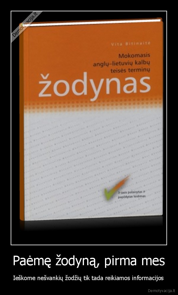 zodynas, informacija