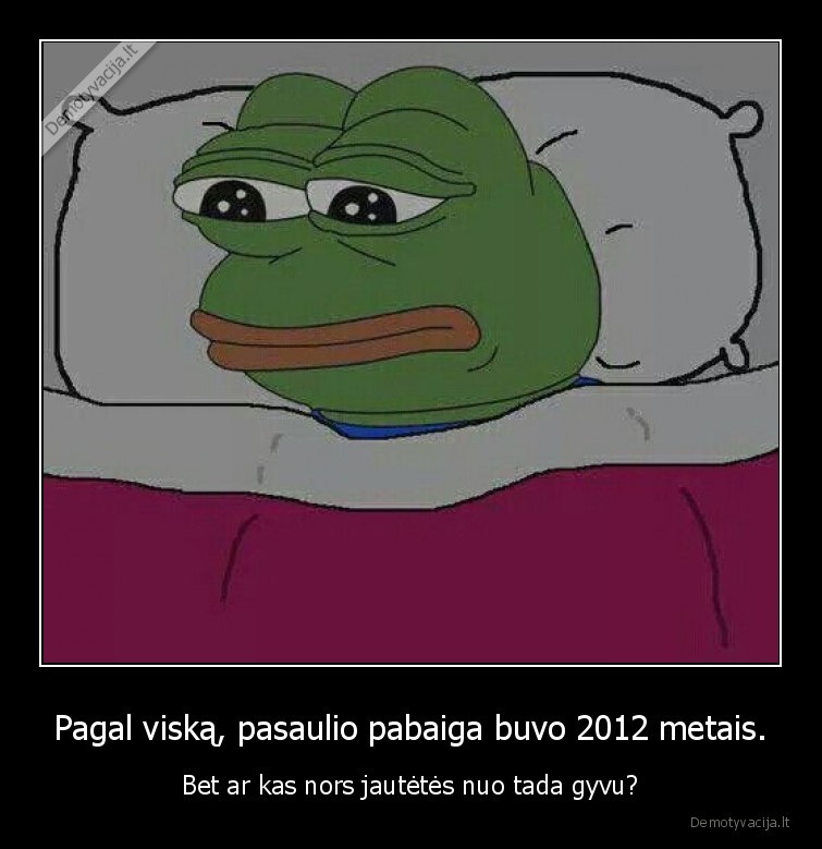 pasaulio, pabaiga,2012,sad, frog