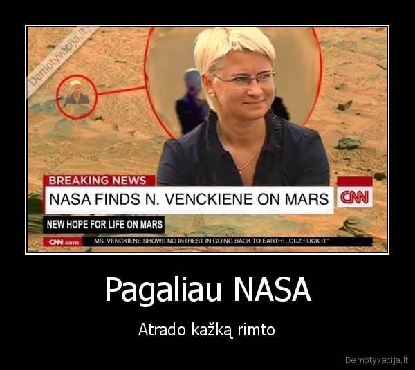 nasa, atradimas,neringa, venckiene