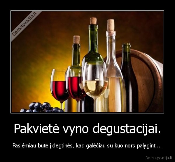 Pakvietė vyno degustacijai.