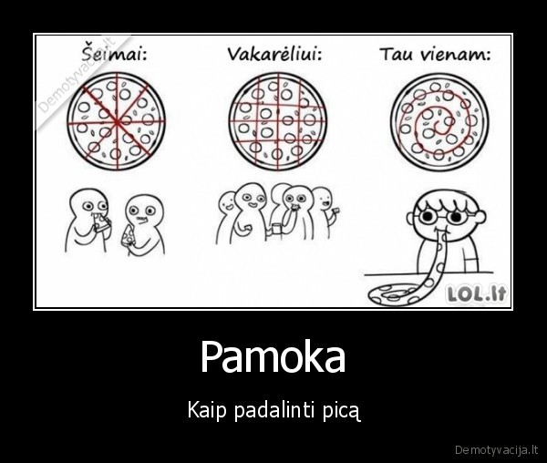picos, pjaustymas,picos, dalinimas