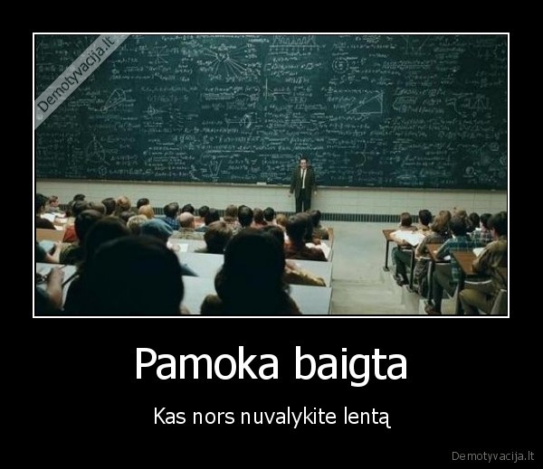 Pamoka baigta