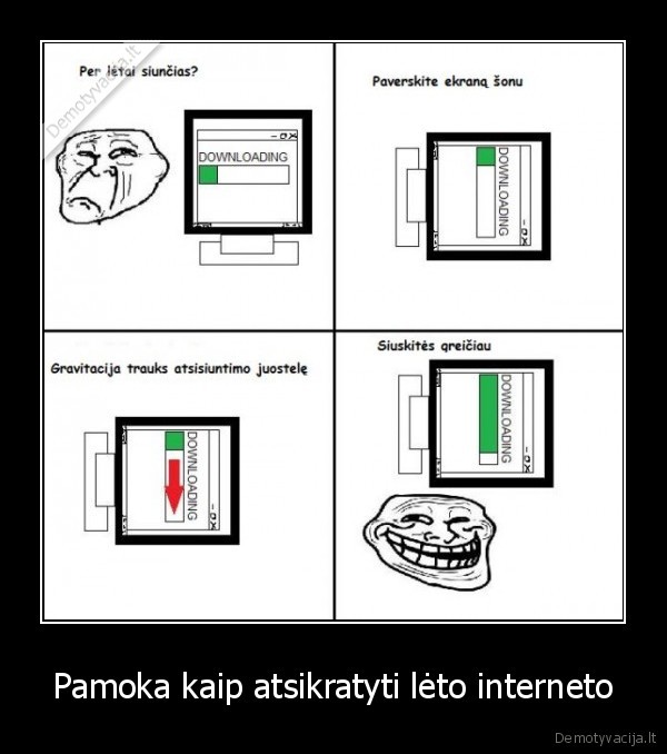 letas, internetas, nervina