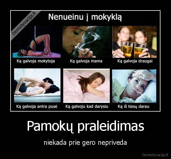 Pamokų praleidimas