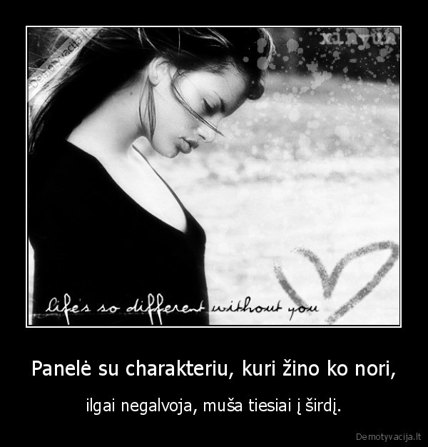 Panelė su charakteriu, kuri žino ko nori,
