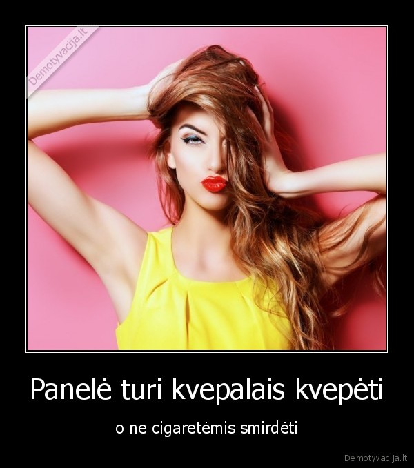 Panelė turi kvepalais kvepėti