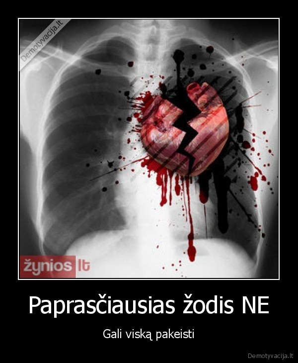 Paprasčiausias žodis NE