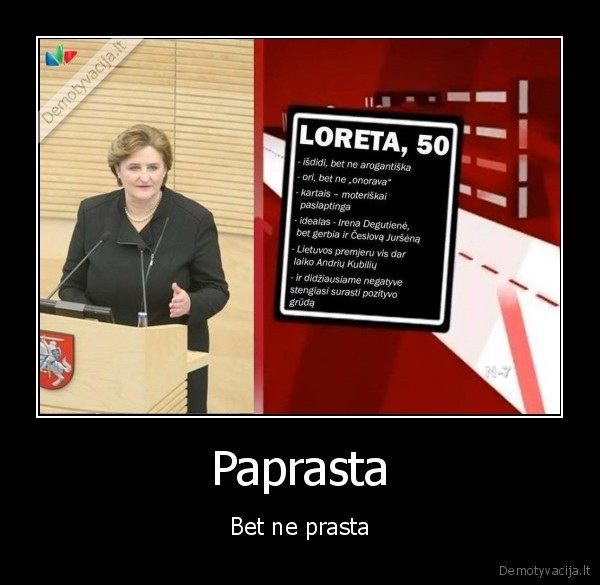 loreta, grauziniene,seimo, pirmininke