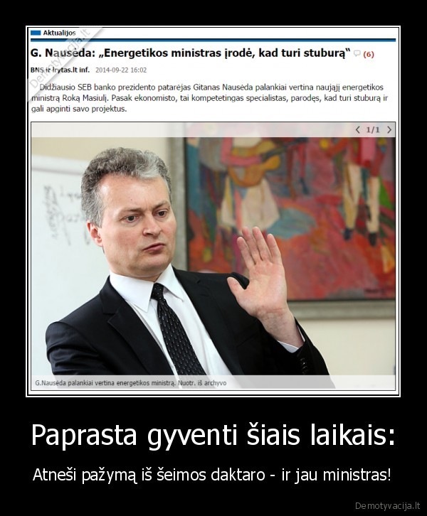 nauseda,energetikos, ministras