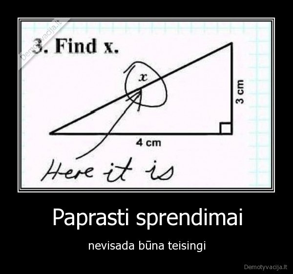Paprasti sprendimai