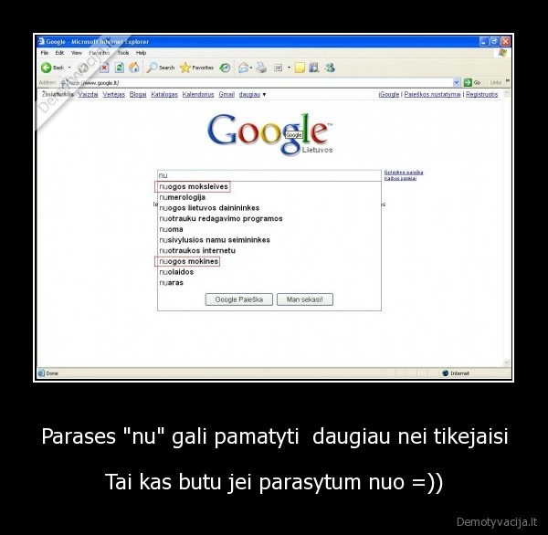 Parases &quot;nu&quot; gali pamatyti  daugiau nei tikejaisi