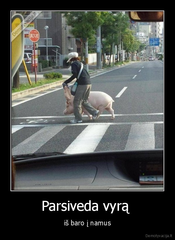 Parsiveda vyrą 