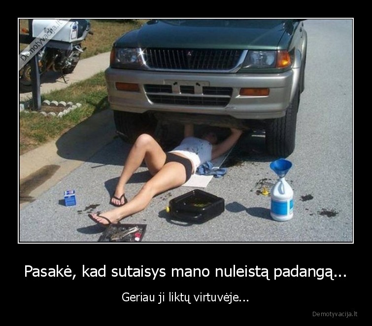 mergina,masina,taiso
