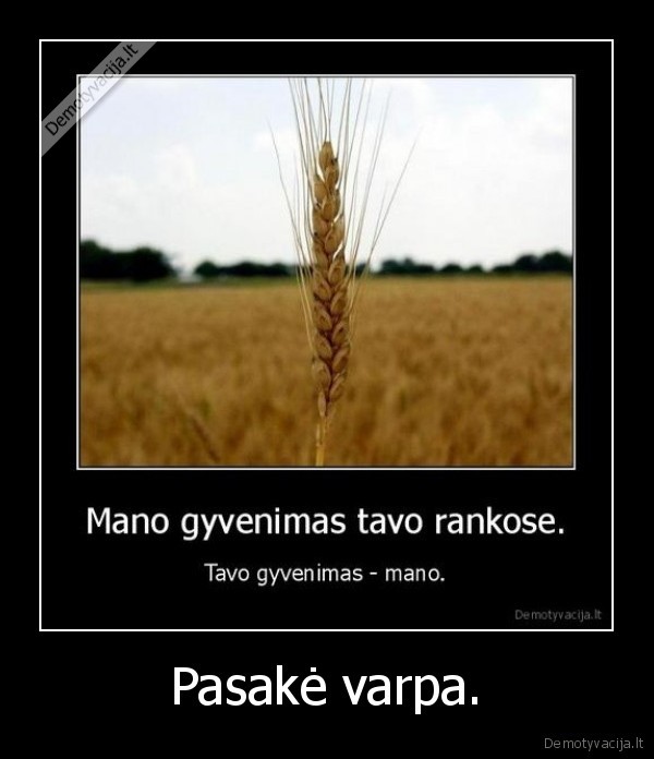 Pasakė varpa.