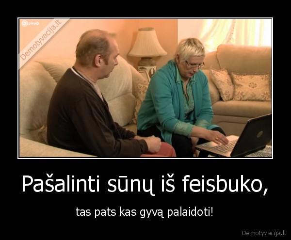 Pašalinti sūnų iš feisbuko,