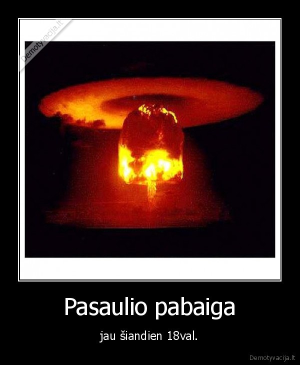 pasaulio, pabaiga