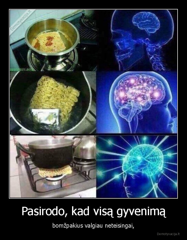 bomzpakis,makaronai,protas