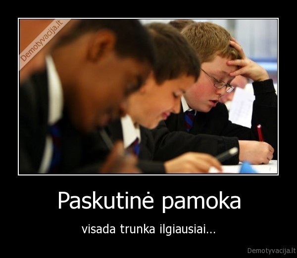pamoka, mokykla