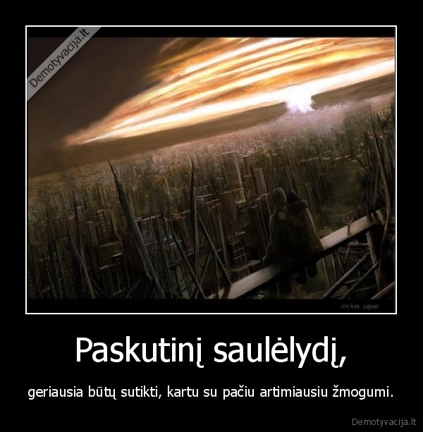 paskutinis, saulelydis,romantika,mirtis,pasaulio, pabaiga
