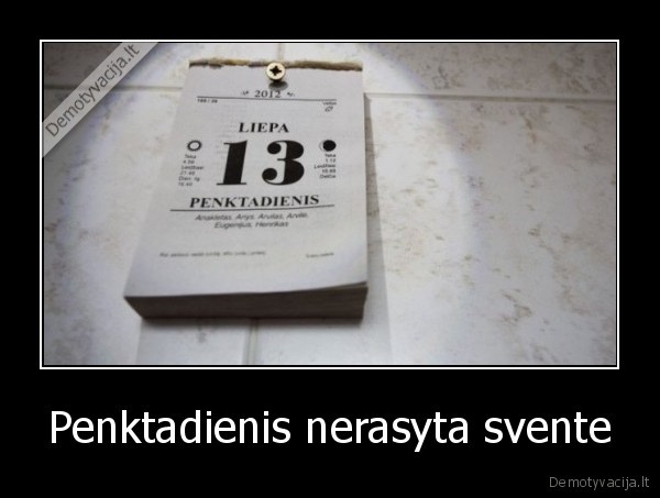 penktadienis,svente