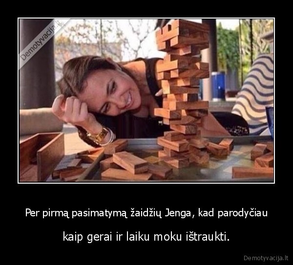 jenga,pasimatymas