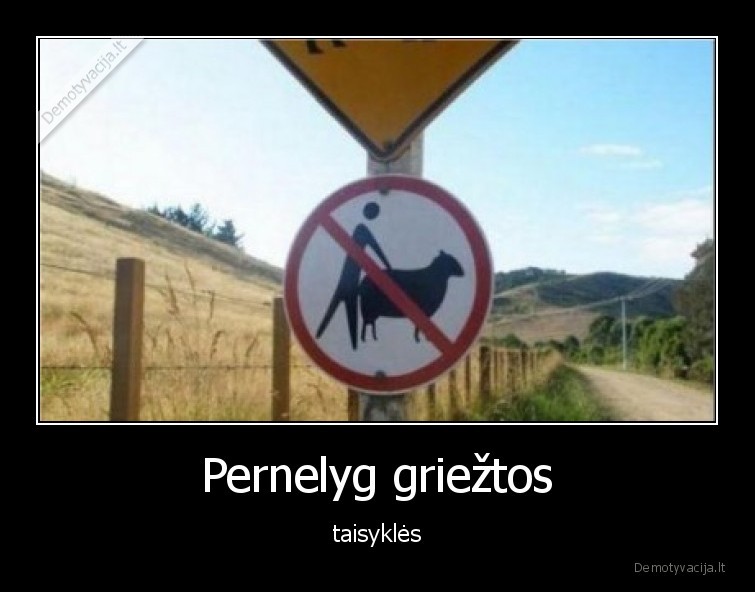 taisykles,zenklas,avinai,neliesti