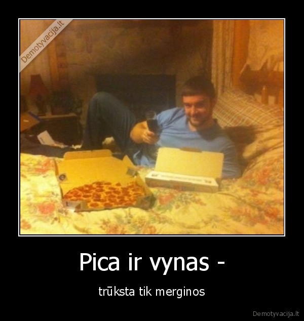 mergina,pica,vynas