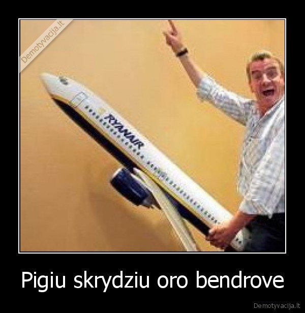 Pigiu skrydziu oro bendrove